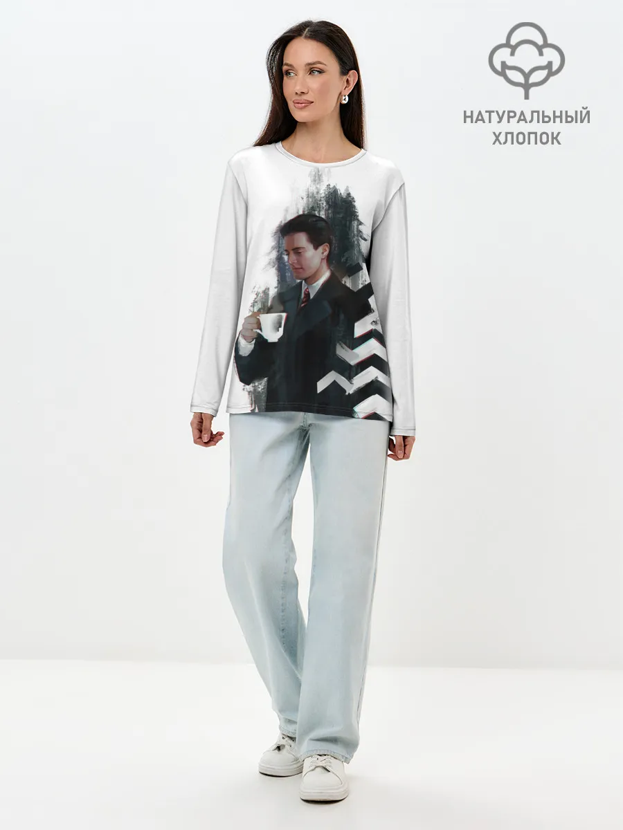 Лонгслив женский. Хлопок / Twin Peaks