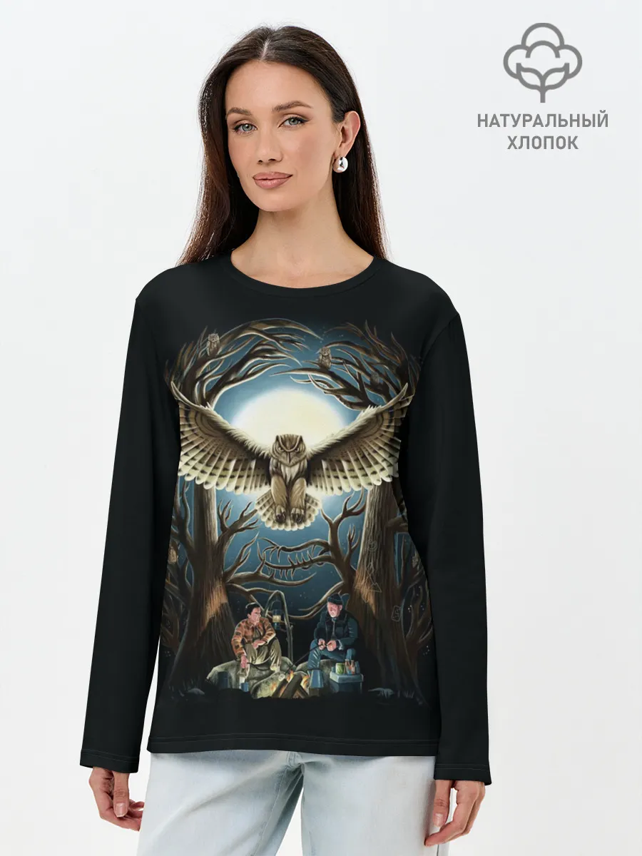 Лонгслив женский. Хлопок / Twin Peaks