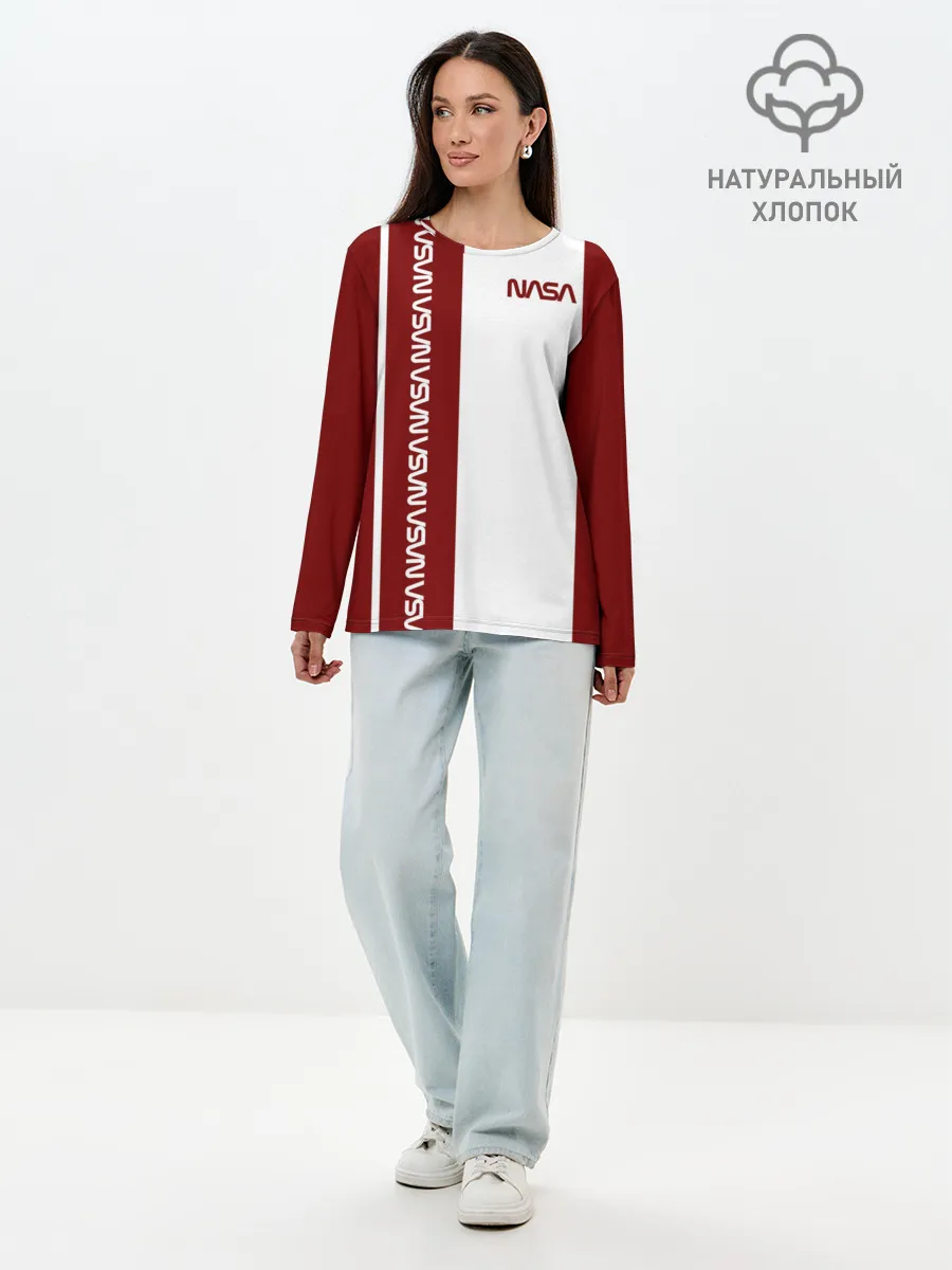 Лонгслив женский. Хлопок / NASA