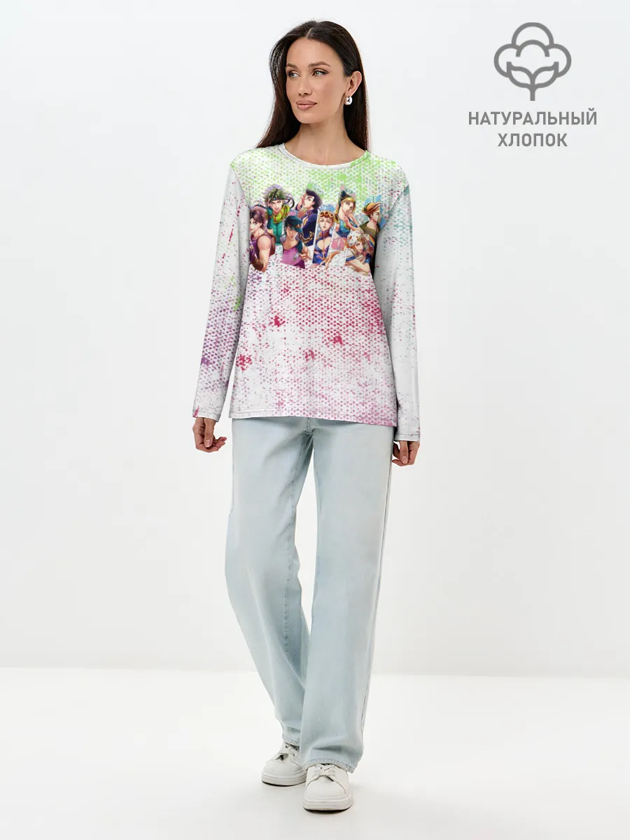 Лонгслив женский. Хлопок / JoJo Bizarre Adventure