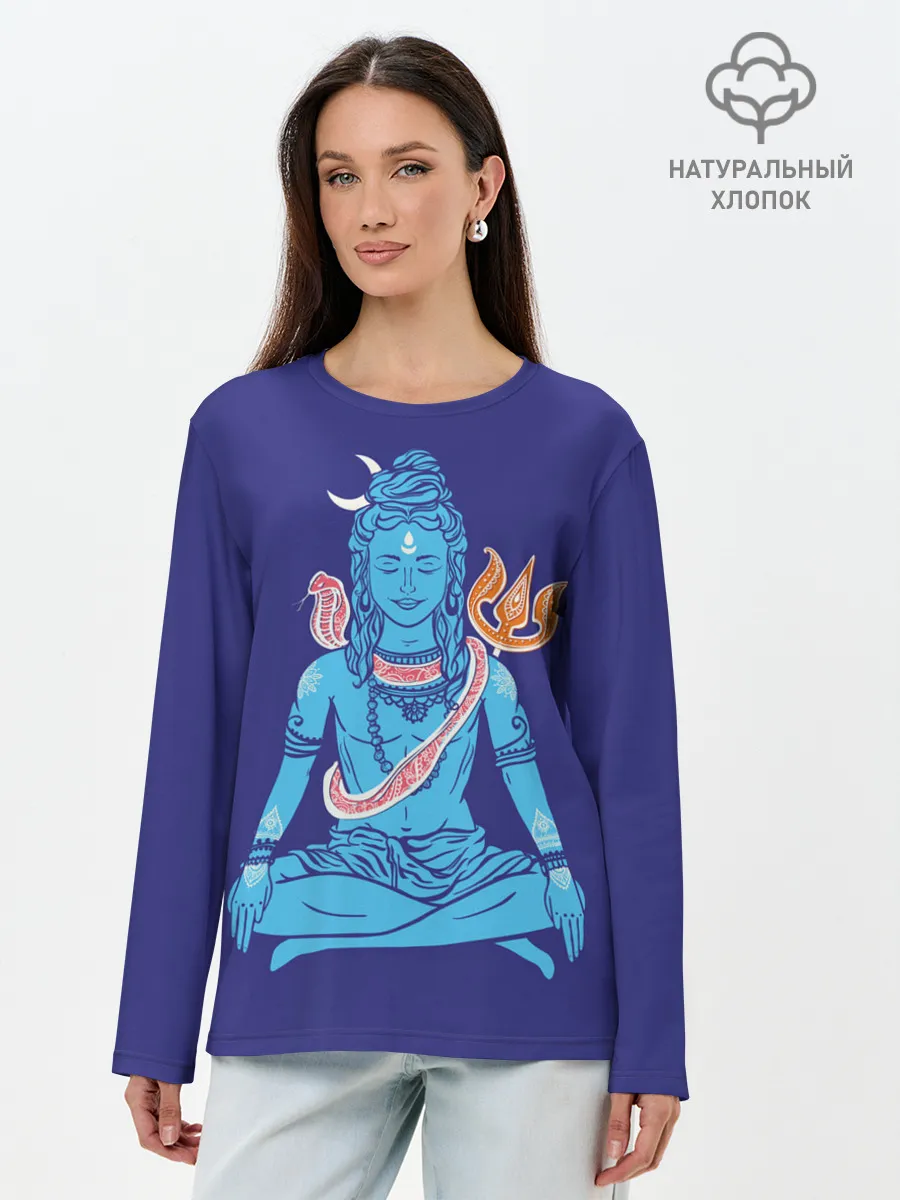 Лонгслив женский. Хлопок / Шива