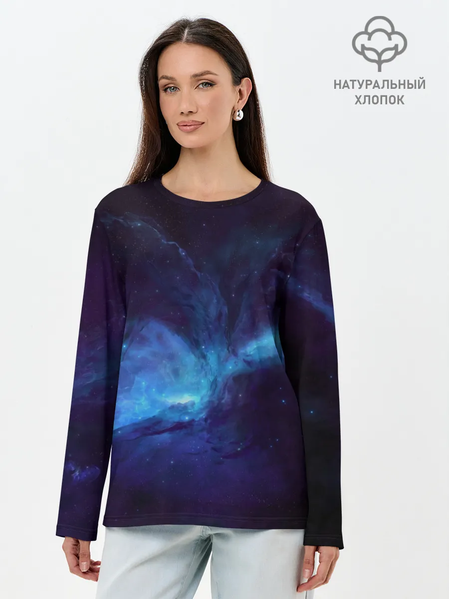 Лонгслив женский. Хлопок / Cosmos