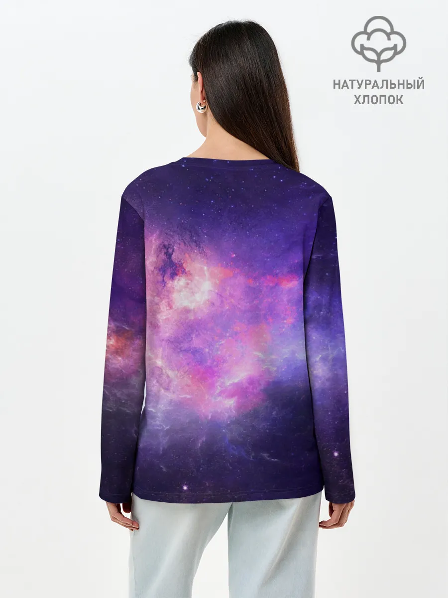 Лонгслив женский. Хлопок / Cosmos