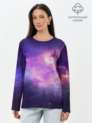 Лонгслив женский. Хлопок / Cosmos