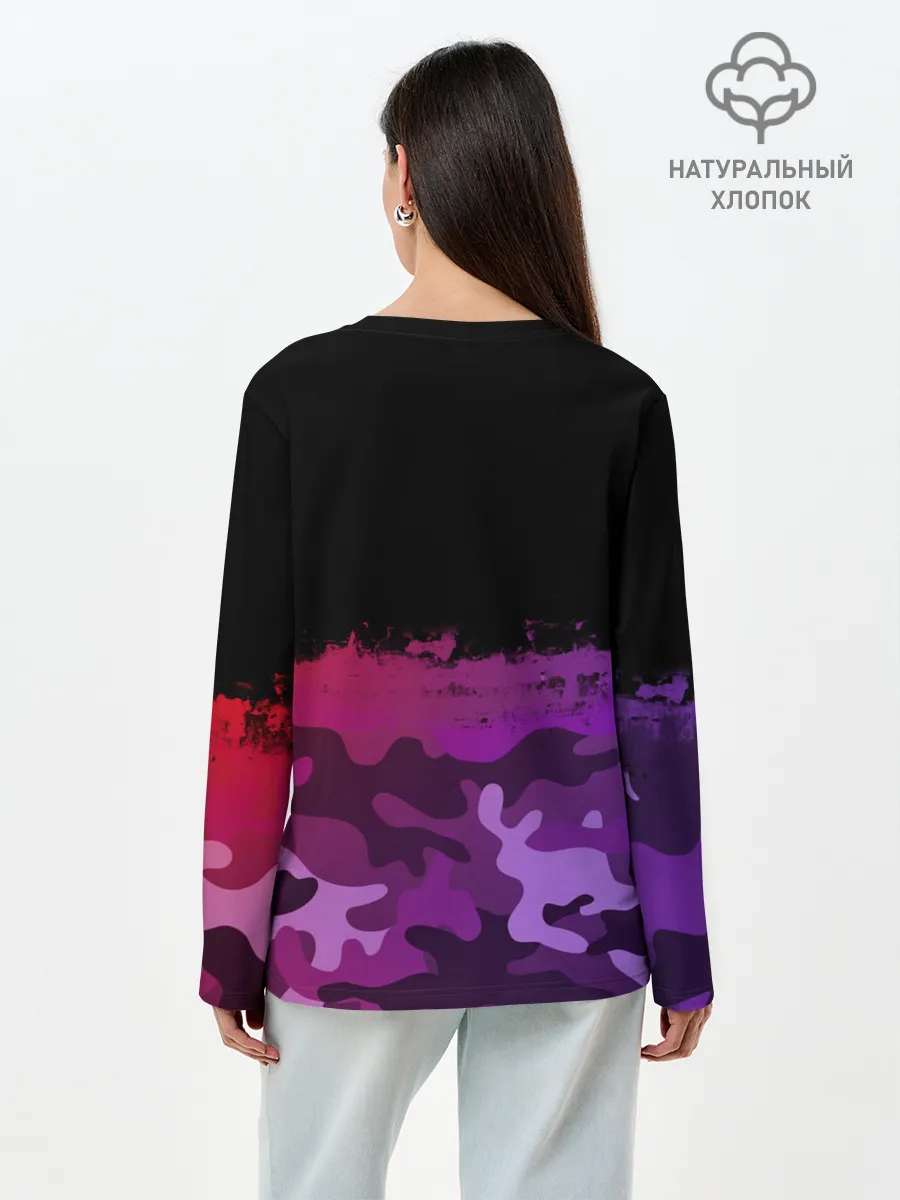Лонгслив женский. Хлопок / pro100