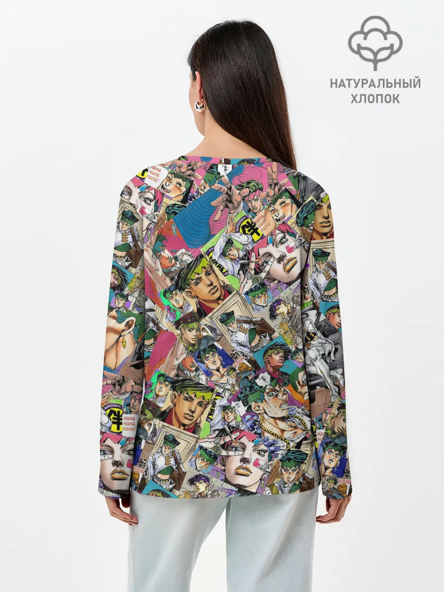 Лонгслив женский. Хлопок / JoJo Bizarre Adventure