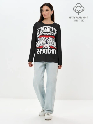 Лонгслив женский. Хлопок / Muay Thai