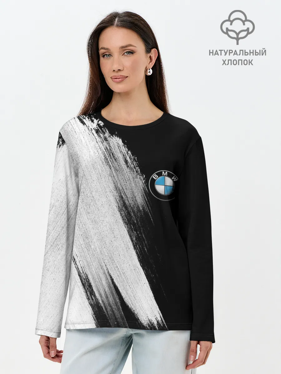 Лонгслив женский. Хлопок / BMW