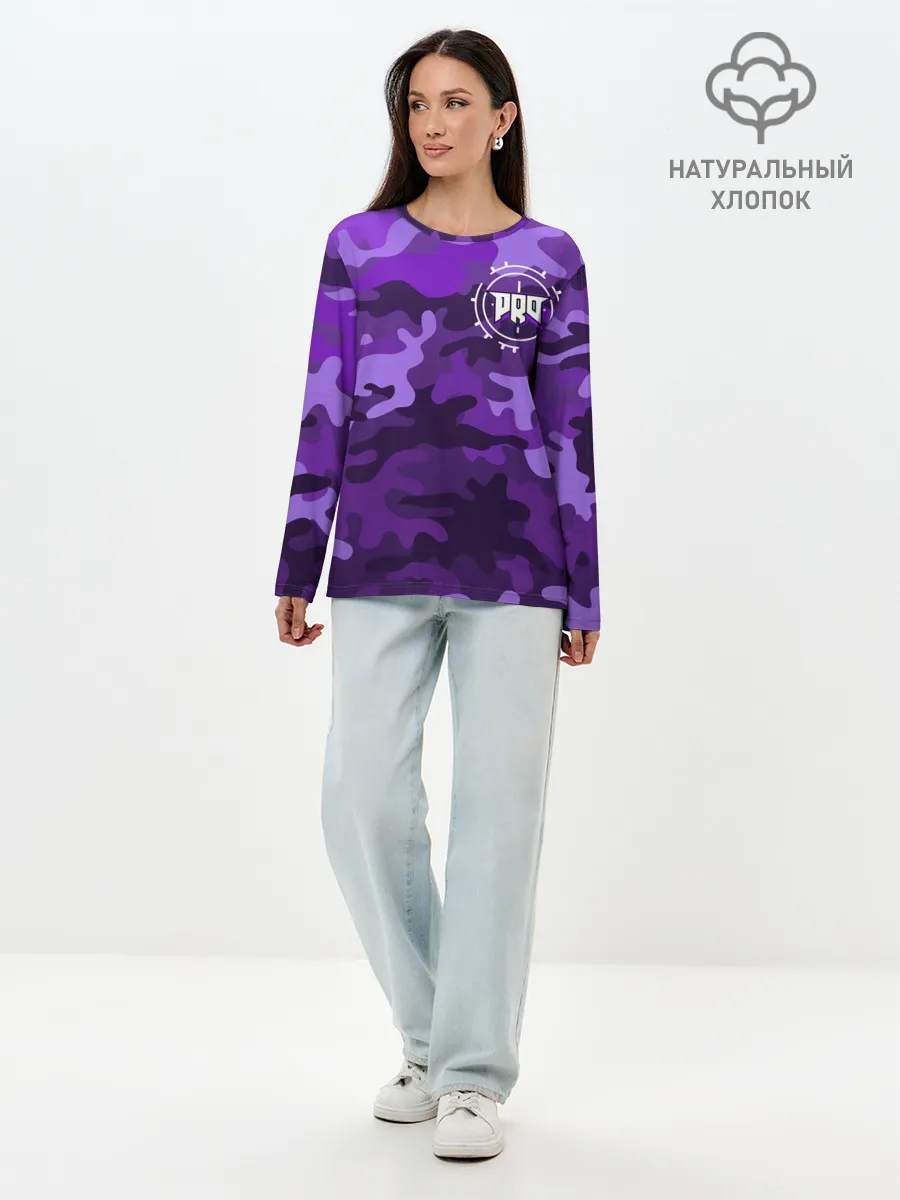 Лонгслив женский. Хлопок / pro100