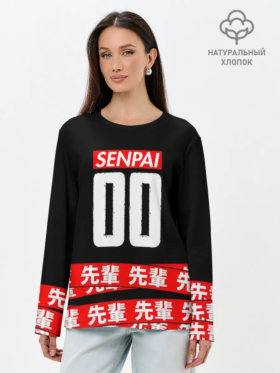 Лонгслив женский. Хлопок / Anime