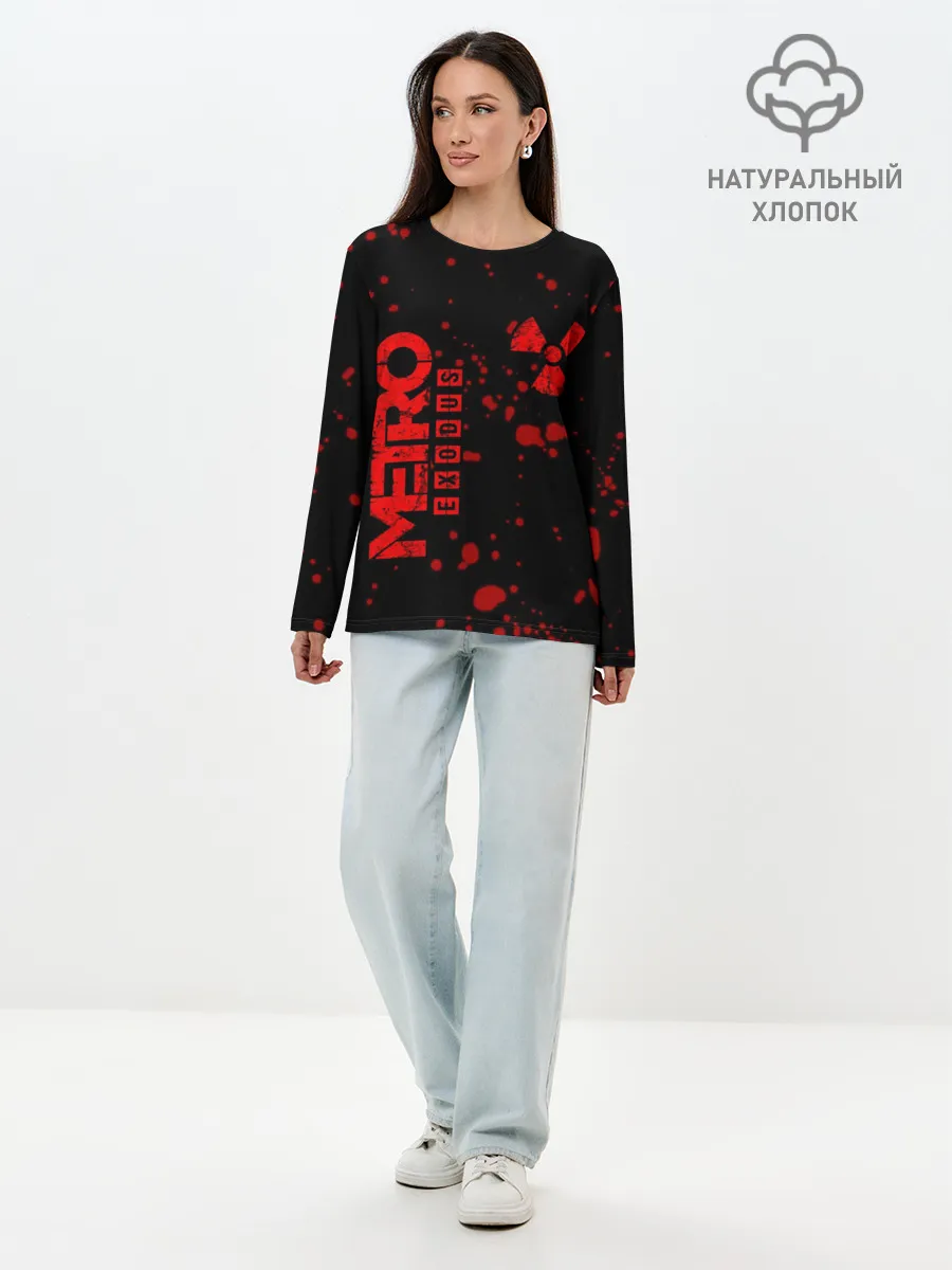 Лонгслив женский. Хлопок / METRO
