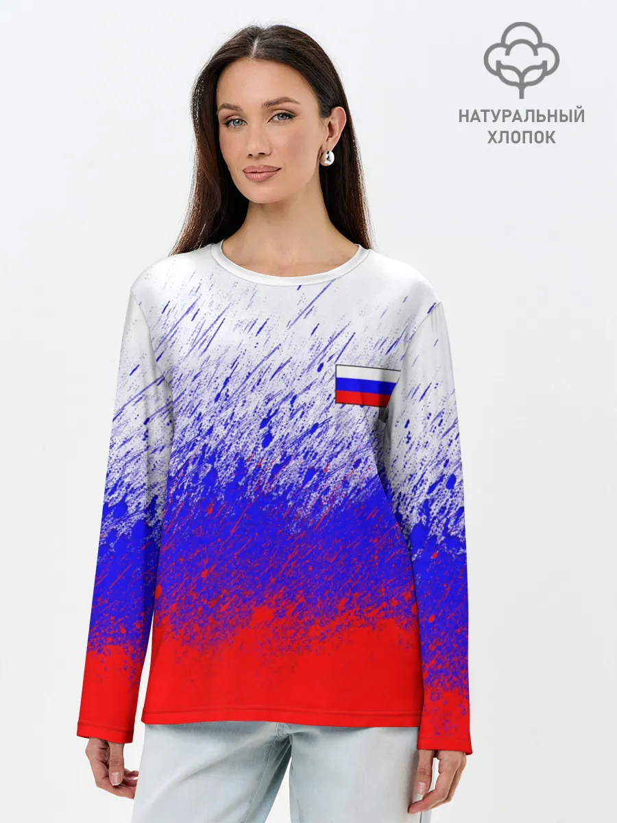 Лонгслив женский. Хлопок / Россия