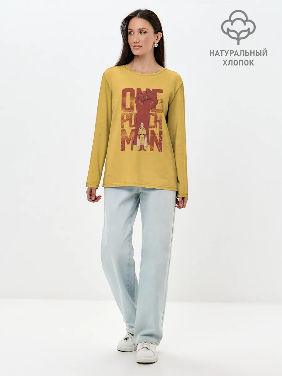 Лонгслив женский. Хлопок / ВАН ПАНЧ МЭН