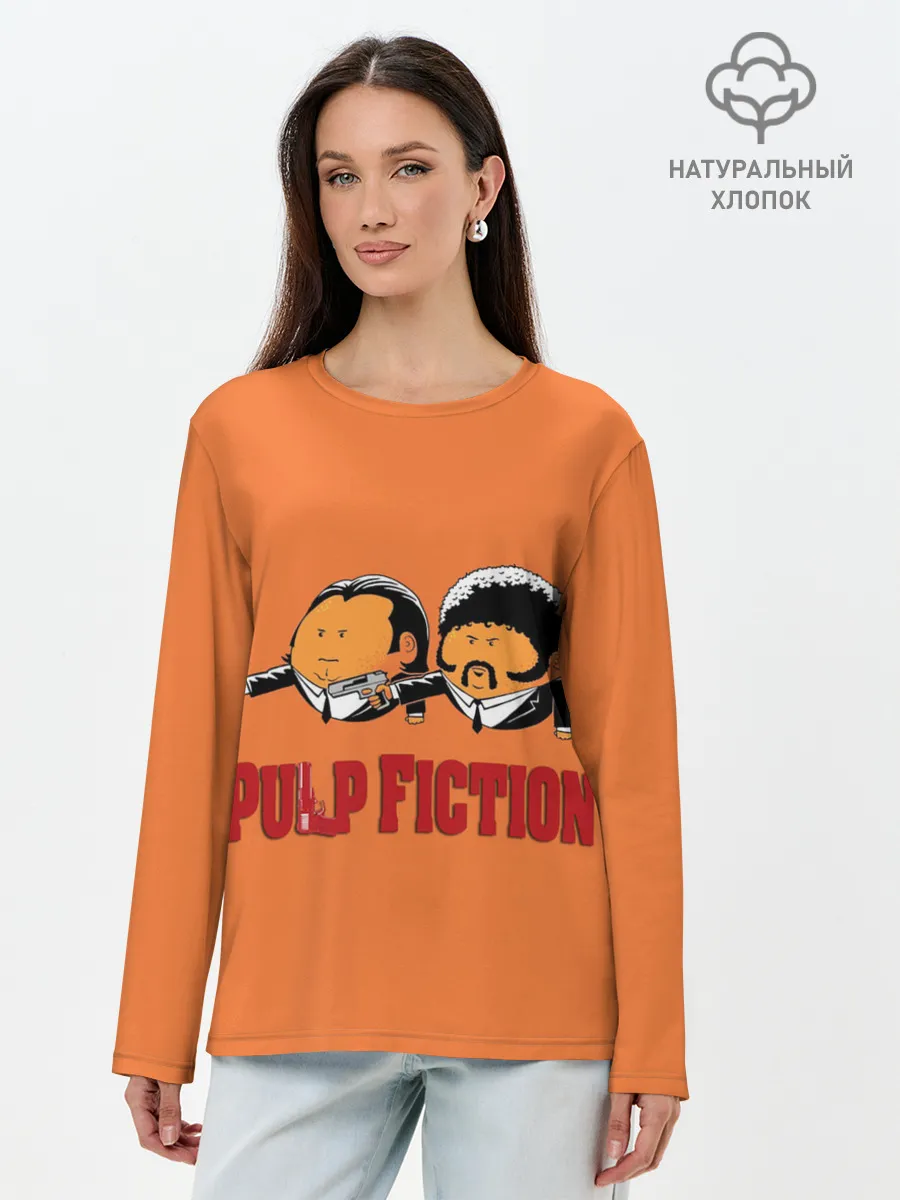 Лонгслив женский. Хлопок / Pulp Fiction - Art 2
