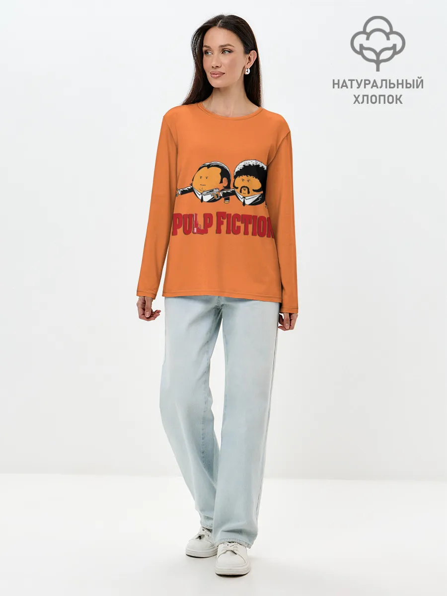 Лонгслив женский. Хлопок / Pulp Fiction - Art 2