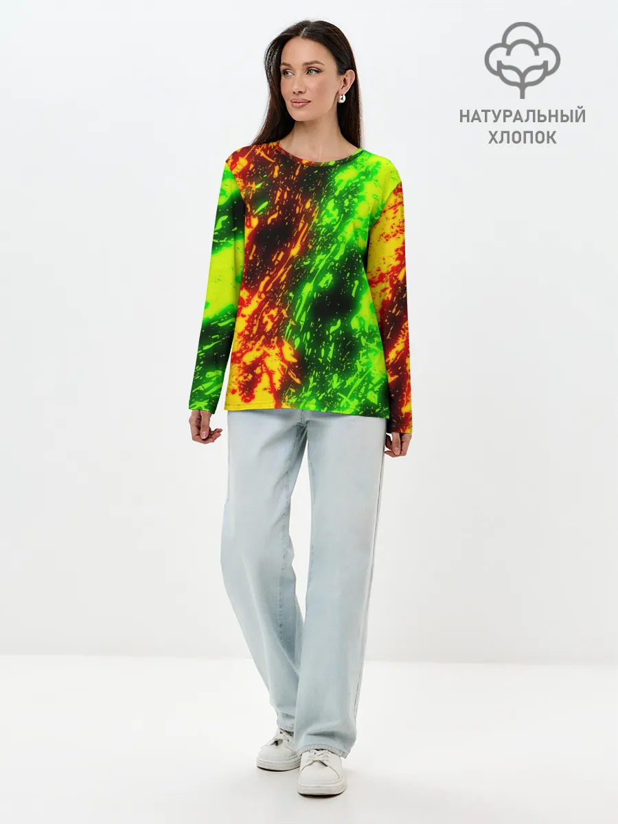 Лонгслив женский. Хлопок / TOXIC FLAME