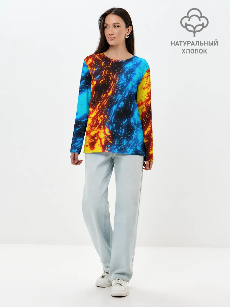 Лонгслив женский. Хлопок / БИТВА ОГНЕЙ