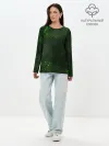 Лонгслив женский. Хлопок / ЗЕЛЕНАЯ БРОНЯ / GREEN STEEL