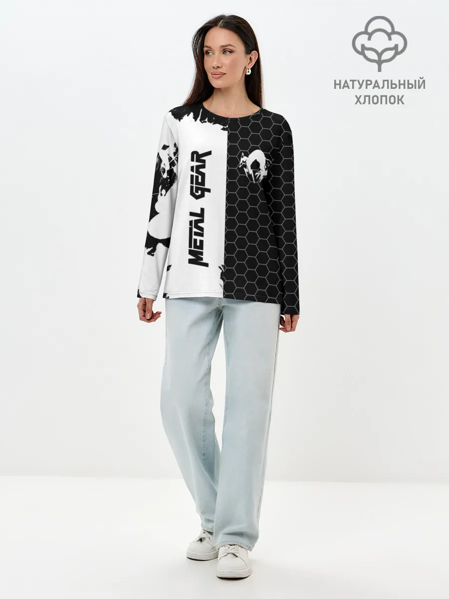 Лонгслив женский. Хлопок / METAL GEAR SOLID