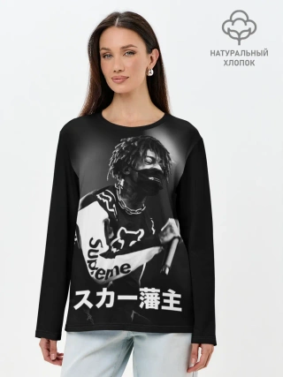 Лонгслив женский. Хлопок / Scarlxrd
