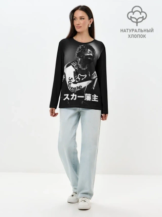Лонгслив женский. Хлопок / Scarlxrd