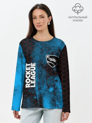 Лонгслив женский. Хлопок / ROCKET LEAGUE