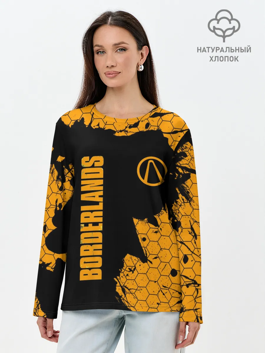 Лонгслив женский. Хлопок / BORDERLANDS