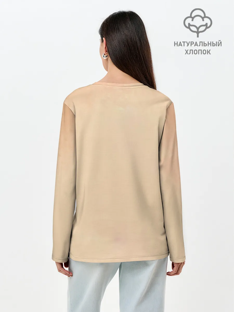 Лонгслив женский. Хлопок / Псайдак