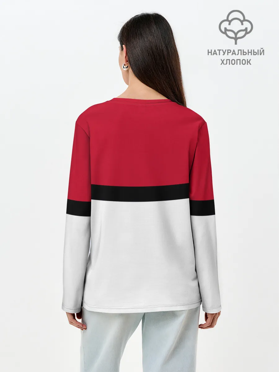 Лонгслив женский. Хлопок / Покебол