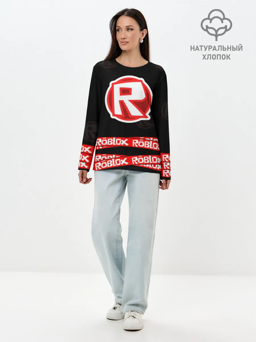 Лонгслив женский. Хлопок / Roblox 2