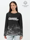 Лонгслив женский. Хлопок / DANGANRONPA дым