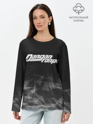 Лонгслив женский. Хлопок / DANGANRONPA дым