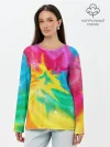 Лонгслив женский. Хлопок / Tie-Dye