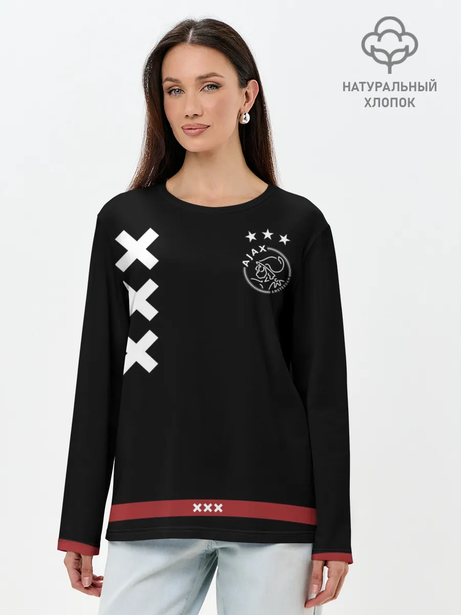 Лонгслив женский. Хлопок / Ajax Amsterdam