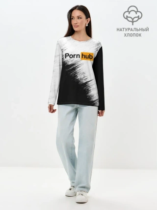 Лонгслив женский. Хлопок / Pornhub