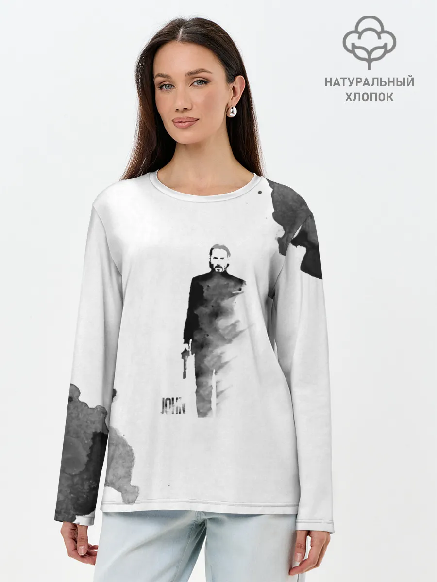Лонгслив женский. Хлопок / Джон Уик