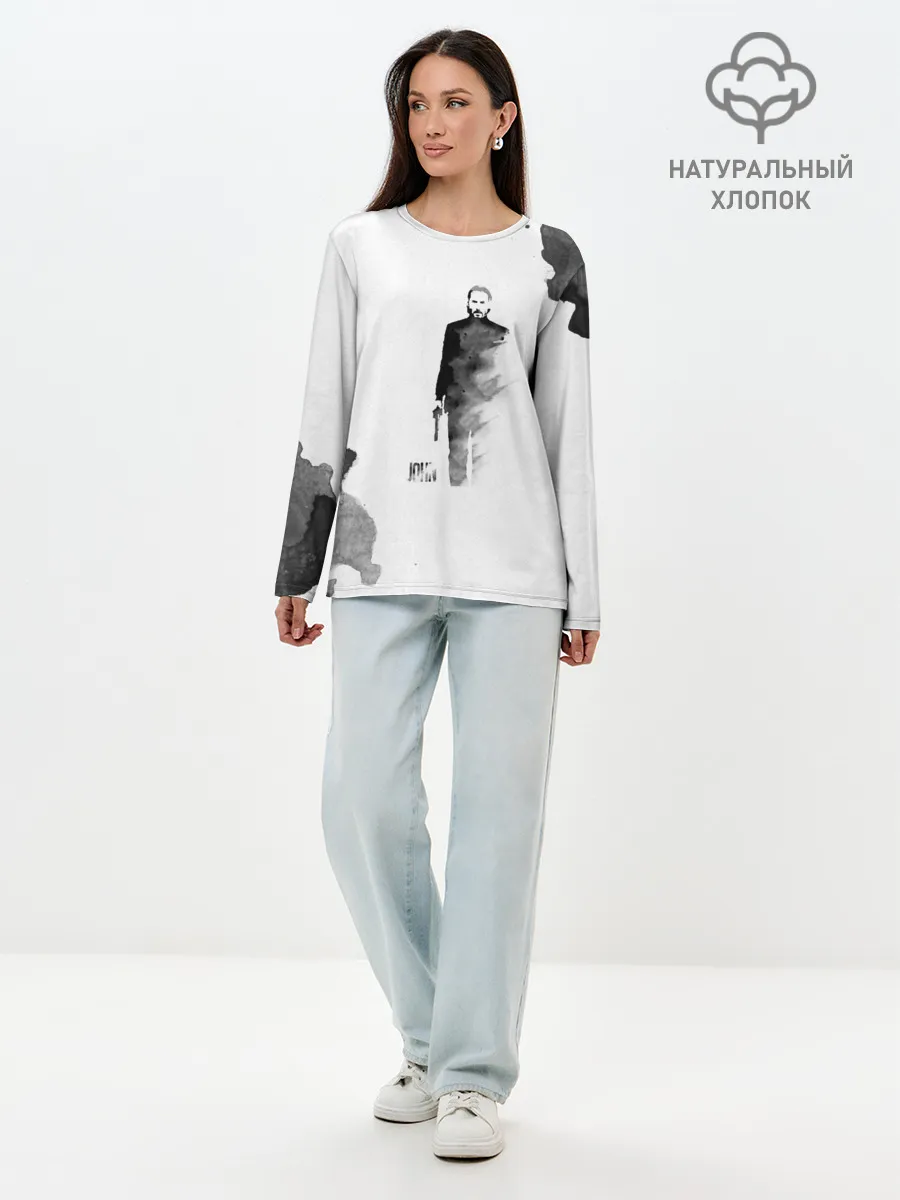 Лонгслив женский. Хлопок / Джон Уик