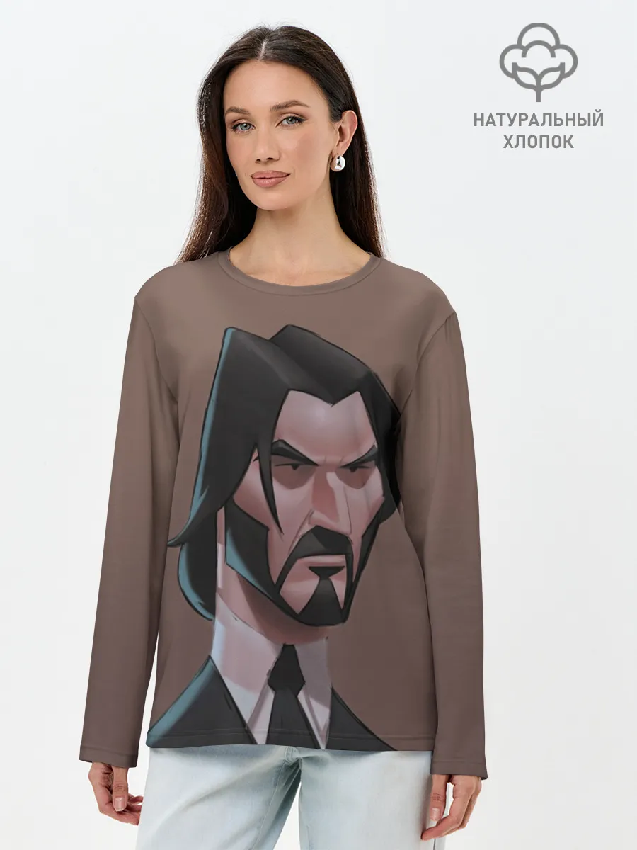 Лонгслив женский. Хлопок / Фортнайт Уик