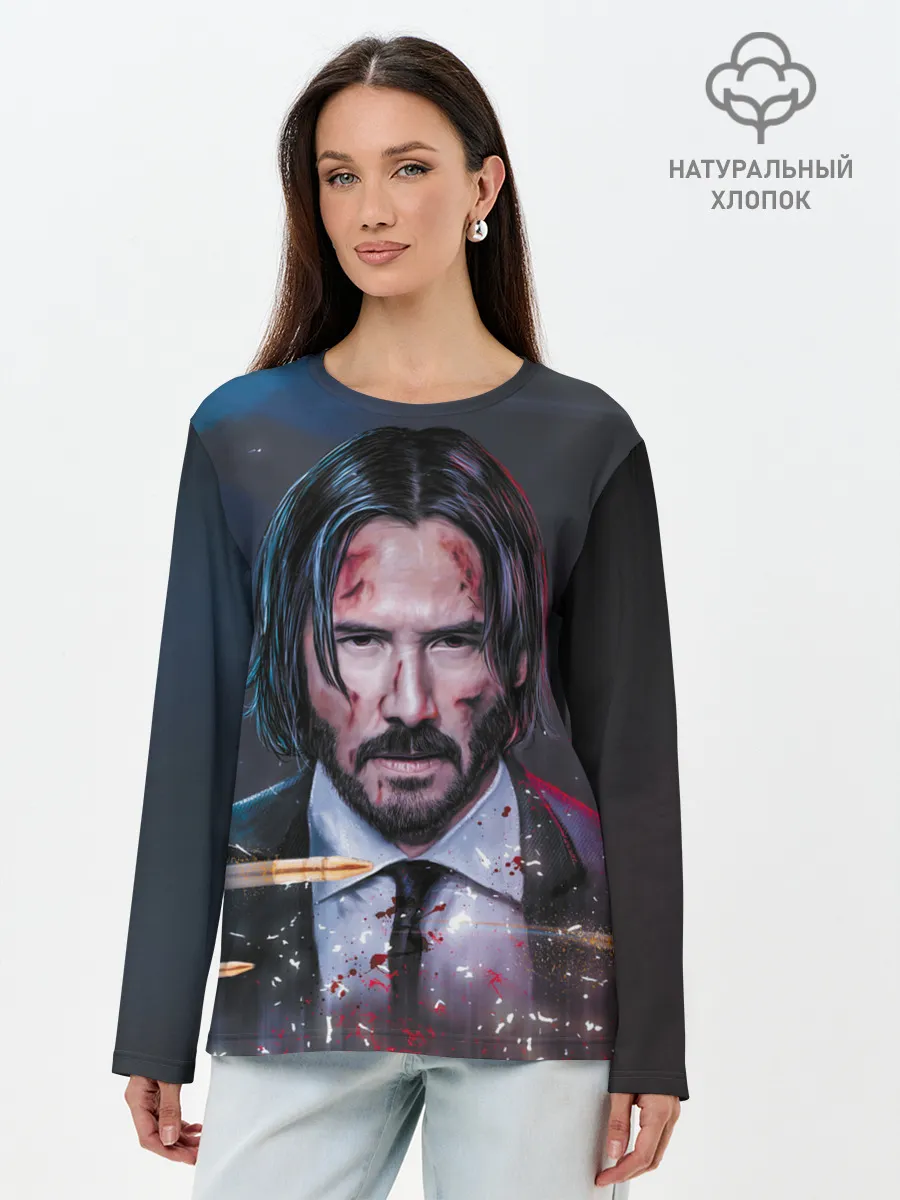 Лонгслив женский. Хлопок / Джон Уик