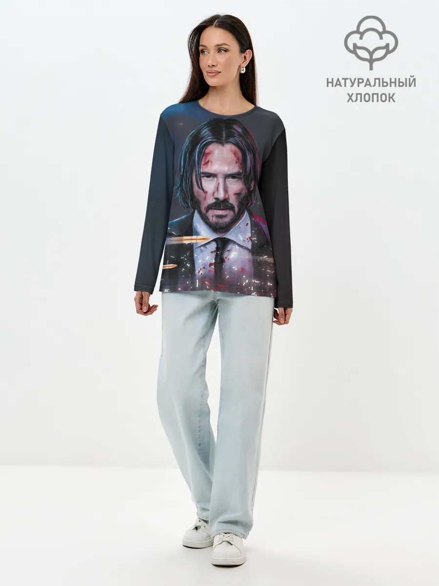 Лонгслив женский. Хлопок / Джон Уик