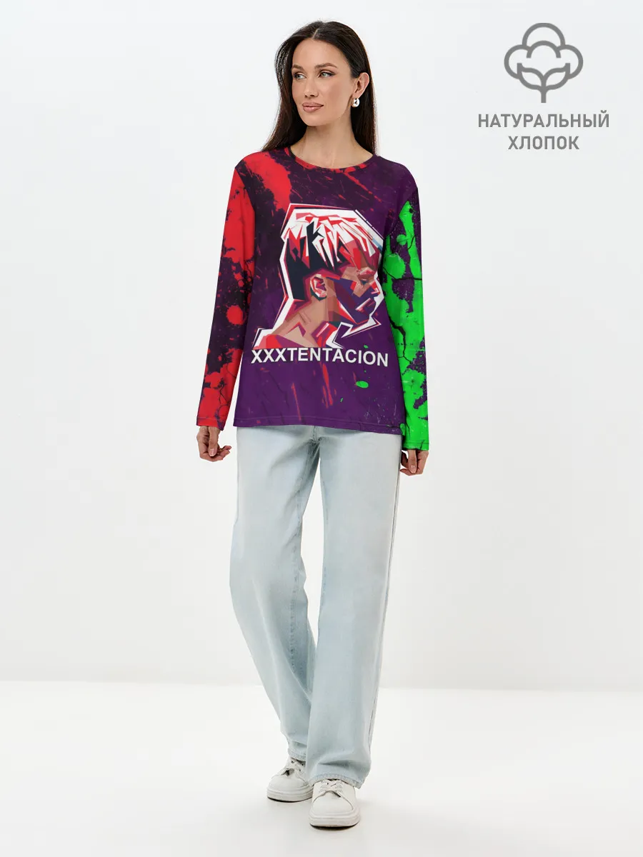 Лонгслив женский. Хлопок / XXXTENTACION.