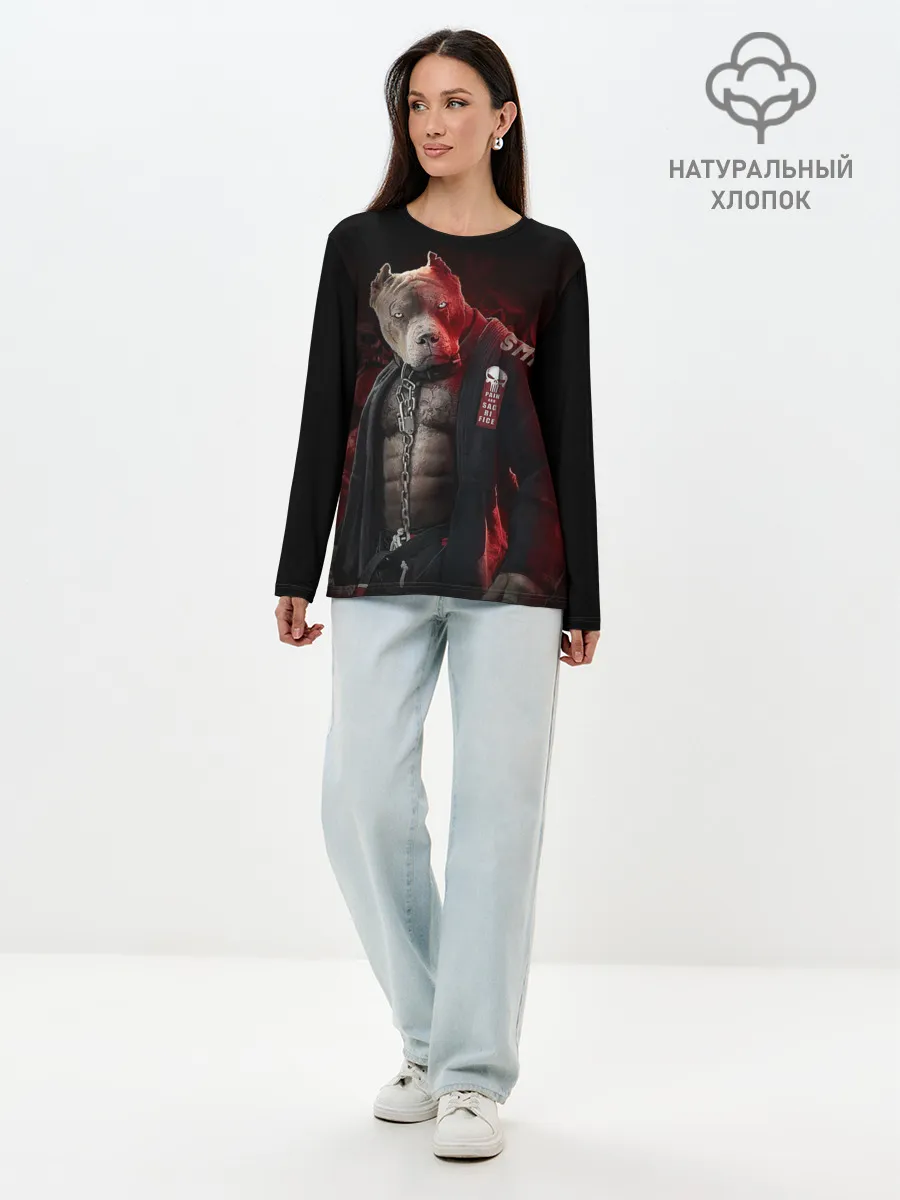 Лонгслив женский. Хлопок / The Animals