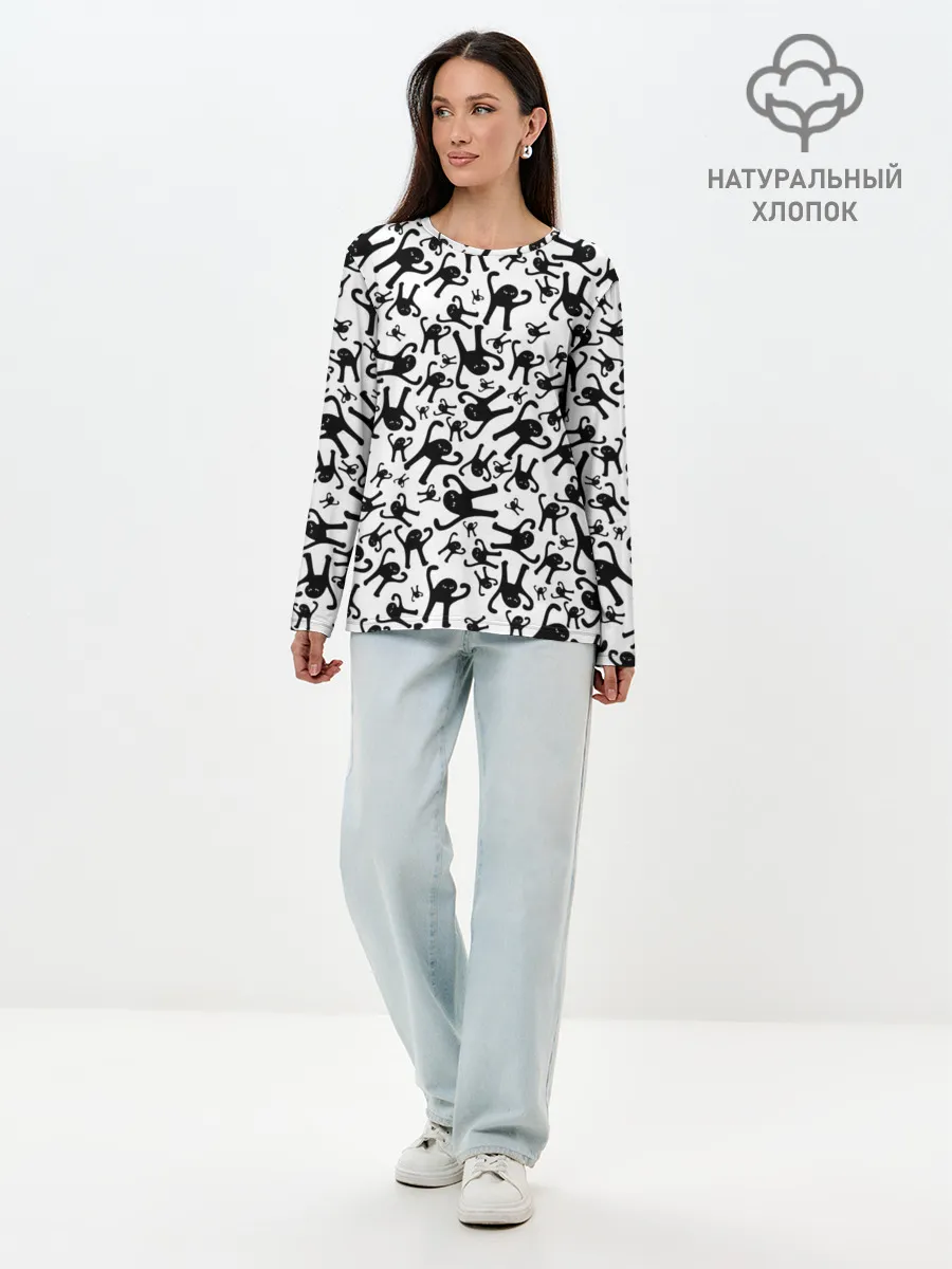 Лонгслив женский. Хлопок / ЪУЪ СЪУКА