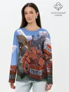 Лонгслив женский. Хлопок / MINECRAFT