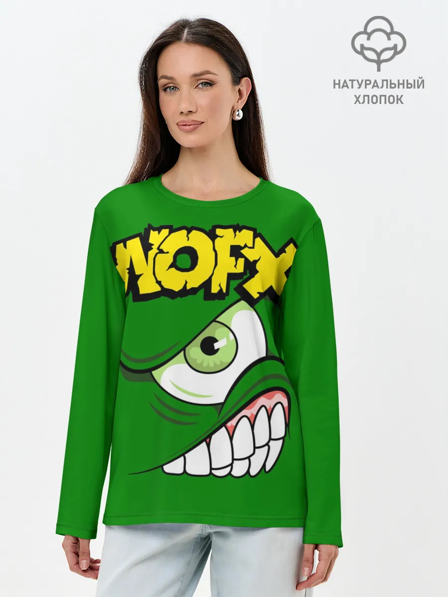Лонгслив женский. Хлопок / NOFX