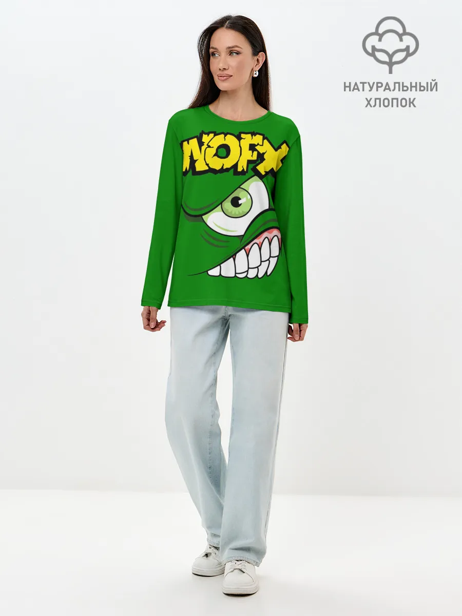 Лонгслив женский. Хлопок / NOFX