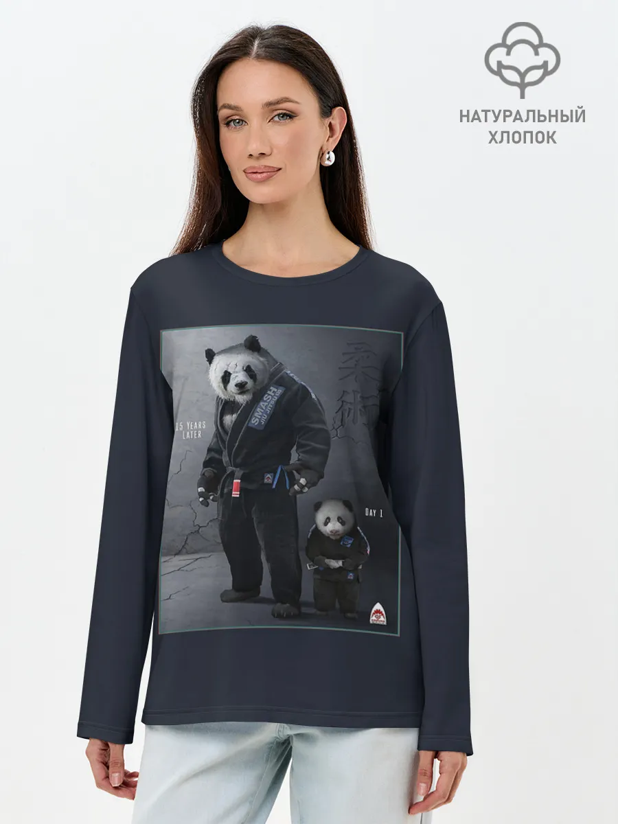 Лонгслив женский. Хлопок / PANDA
