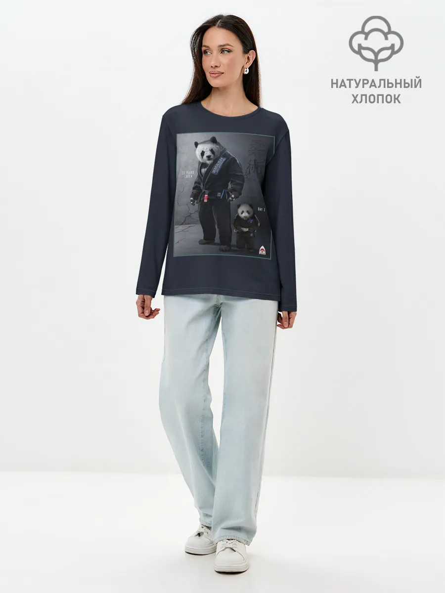 Лонгслив женский. Хлопок / PANDA