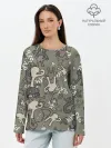 Лонгслив женский. Хлопок / ЪУЪ КАМУФЛЯЖ.