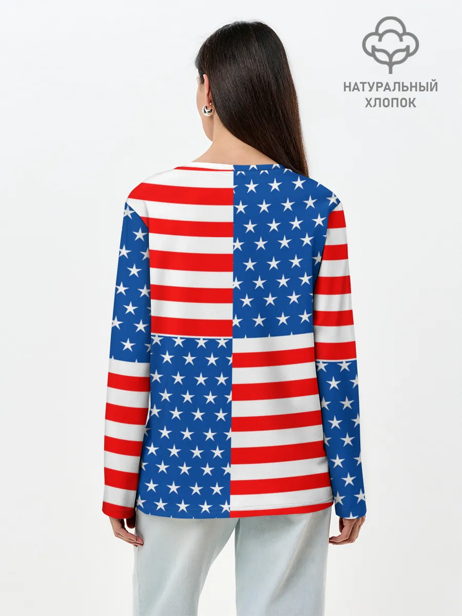 Лонгслив женский. Хлопок / США